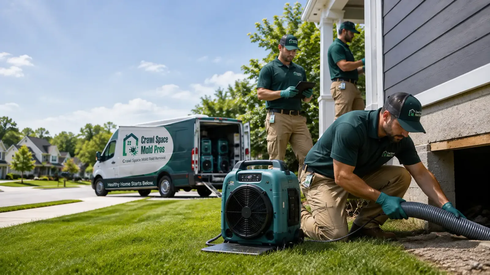 Crawl Space Mold Removal in Danbury, WI